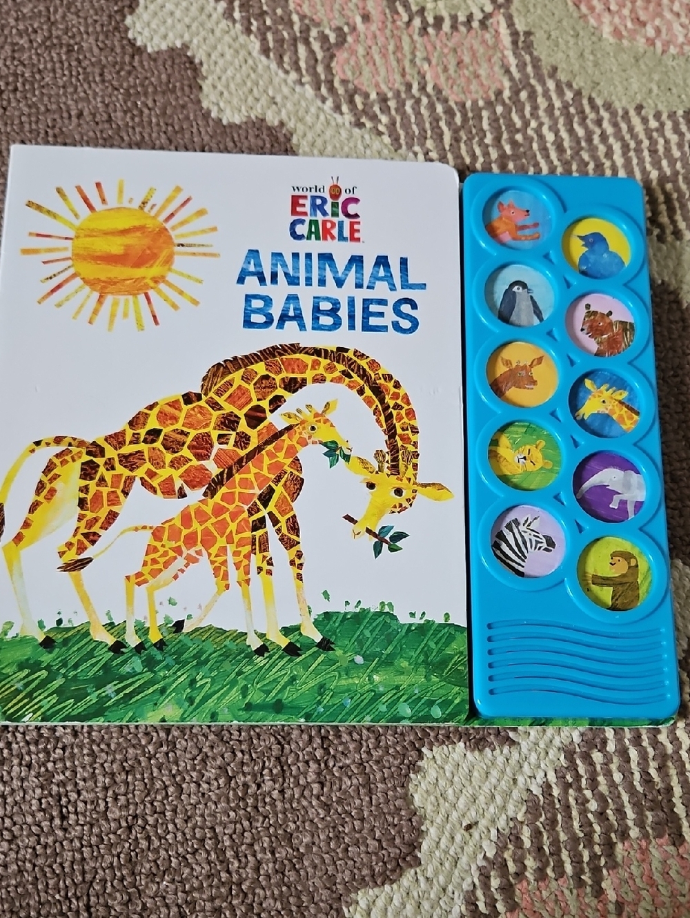 World of Eric Carle Animal Babies Sound Book - Blue Sound Panel Board Book